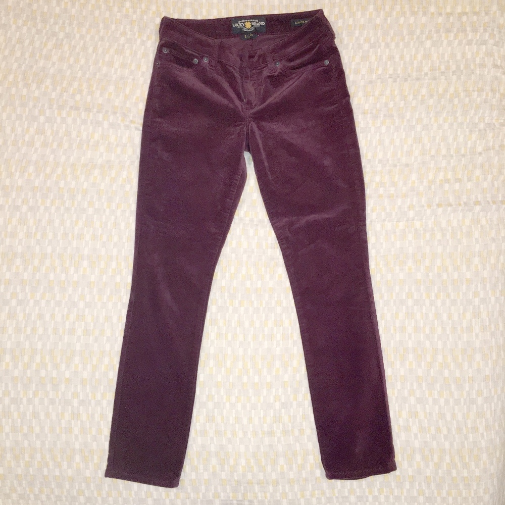 Lucky Brand Lolita Skinny Size 2 / 26 Maroon